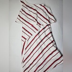 Banana Republic Asymmetrical One Shoulder Striped‎ Dress